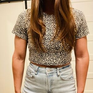 Leopard Print Crop Top